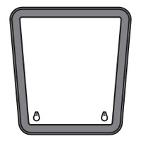 Bomar Low Profile Extruded Trapezoid Hatch 565x589x455mm Silver