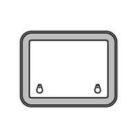 Bomar Deck Hatch High Profile 2000 Series 449mm x 324mm Silver