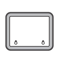 Bomar Deck Hatch High Profile 2000 Series 519mm x 391mm Silver