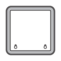 Bomar Deck Hatch High Profile 2000 Series 514mm x 514mm Silver