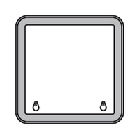 Bomar Deck Hatch High Profile 2000 Series 508mm x 508mm Silver