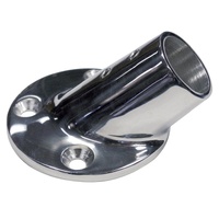Rail Fitting Round Base S/S 45deg suit 22mm O.D