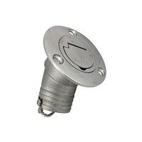 Keyless Deck Fill 45deg Stainless Steel WATER 50mm