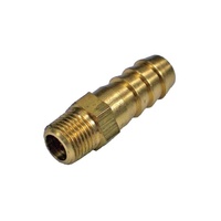 Brass Hose Tail Fitting 1/8'' NPT Male 10mm Hose