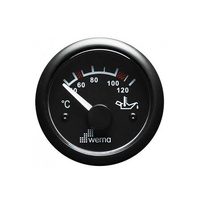 Wema Oil Temperature Gauge Black 40-120 Deg