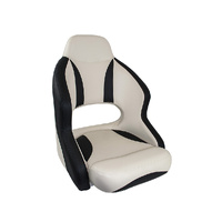 H52 Helmsman Compact Boat Seat - Carbon Black / Off-White