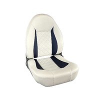 CP48 High Back Folding Helm Seat Off-White Texture / Dark Blue Texture