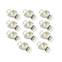 Bung and Base suit 25mm Cut-Out White (Bag of 10)