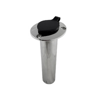 Rod Holder HD Stainless Steel Straight Head with Cap