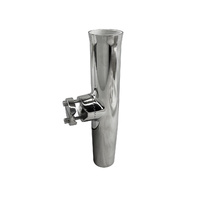 Rod Holder Stainless Steel Adjustable 19-25mm Rail Mount