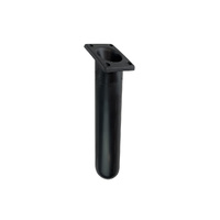 Plastic Rod Holder 30deg Angled Rectangle Head Black