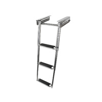 Ladder Under Platform Telescopic Self Locking 3 Step