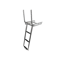 Ladder Under Platform Telescopic with Grab Handles 3 Step