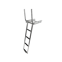 Ladder Under Platform Telescopic with Grab Handles 4 Step