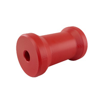 Cotton Reel Keel Roller HDPE 115x70mmx17mm Bore Red