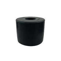 Rubber Transom Roller Round Cap 63x77mm x 17mm Bore