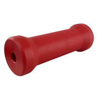 Cotton Reel Keel Roller HDPE 200x70x17mm Bore Red