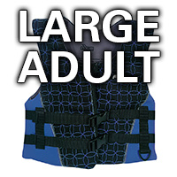 AXIS Neoprene Jacket Level 50S Large Adult Blue 70+Kg