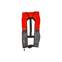 AXIS Ocean 150 Adult Auto Inflatable Life Jacket - Grey/Red