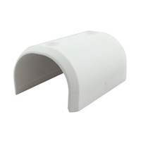Gunwale Nylon Plastic End Cap fits 35mm White