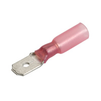 Blade Terminal Adhesive Lined Female 2.5-3mm Red (20pk)