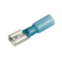 Blade Terminal Adhesive Lined Female Blue 4mm (20pk)