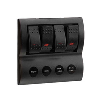 LED 4-Way Switch Panel with Circuit Breaker Protection