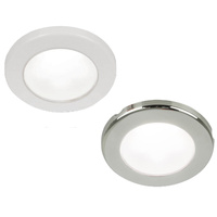 Hella Marine EuroLED 75 Downlight White with Plastic or Steel Rim