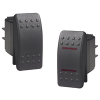 Carling V-Series Contura II Rocker Switch Black On/On