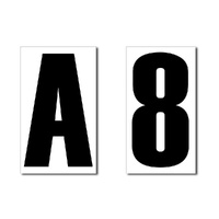 Boat Registration Numbers & Letters Small 65x50mm