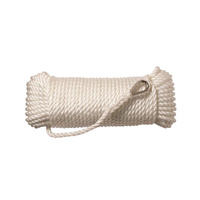 Polyethylene 3 Strand Silver Anchor Rope Hanks with Stainless Steel Thimble