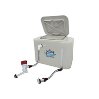 RWB Deluxe Livewell Bait Tank Complete Kit with Hatch, Pump and Flowrite Fittings