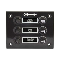 Splashproof Switch Panel with Boots 6 Gang