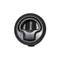 Round Flush Latch Poly - Black