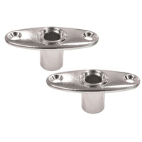 Rowlocks Chrome Thru Mount 1/2 inch Pair