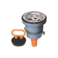Sink Waste & Plug Straight Outlet suits 20-25mm Hose