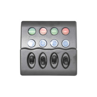 Switch Panel Waterproof Circuit Breakers 4 Gang