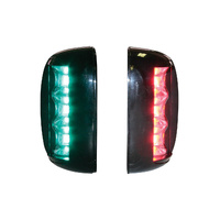 Lalizas LED Port and Starboard Light Black Housing - FOS 20 Series