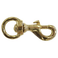 Brass Swivel Eye Bolt Snaps - 78mm