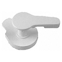 Complete White Recessed Hatch Handle Assembly