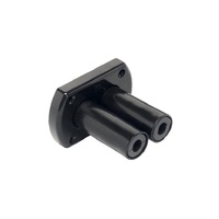Bulkhead R8B Thru Hull Kit - Black Flange