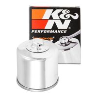K&N Oil Filter - Chrome (HF204)