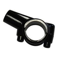 Whites Left Bracket 2-piece (Mirror Mount Only) - Black  for 10mm mirrors