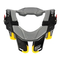Leatt STX Road Neck Brace - Black / Grey / Yellow (L/XL)
