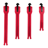 Leatt 4.5 Strap Kit - Red - 4 Pieces