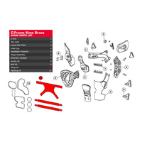 Leatt Strap Kit All C-Frame Carbon Pair (L/XL)