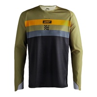 Leatt 4.5 Enduro Jersey - Stripe Khaki Brown (3XL)