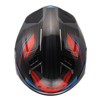 LS2 FF811 Vector II Carbon Savage Helmet - White / Blue / Red (L)