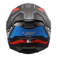 LS2 FF811 Vector II Carbon Savage Helmet - White / Blue / Red (XL)