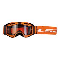 LS2 AURA GOGGLE ORANGE WITH CLEAR LENS #LS260001010004